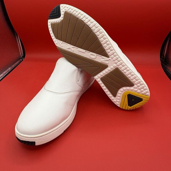 AXION Pallas O.G. White Leather Mens Slip-On Limited Edition  display picture 1